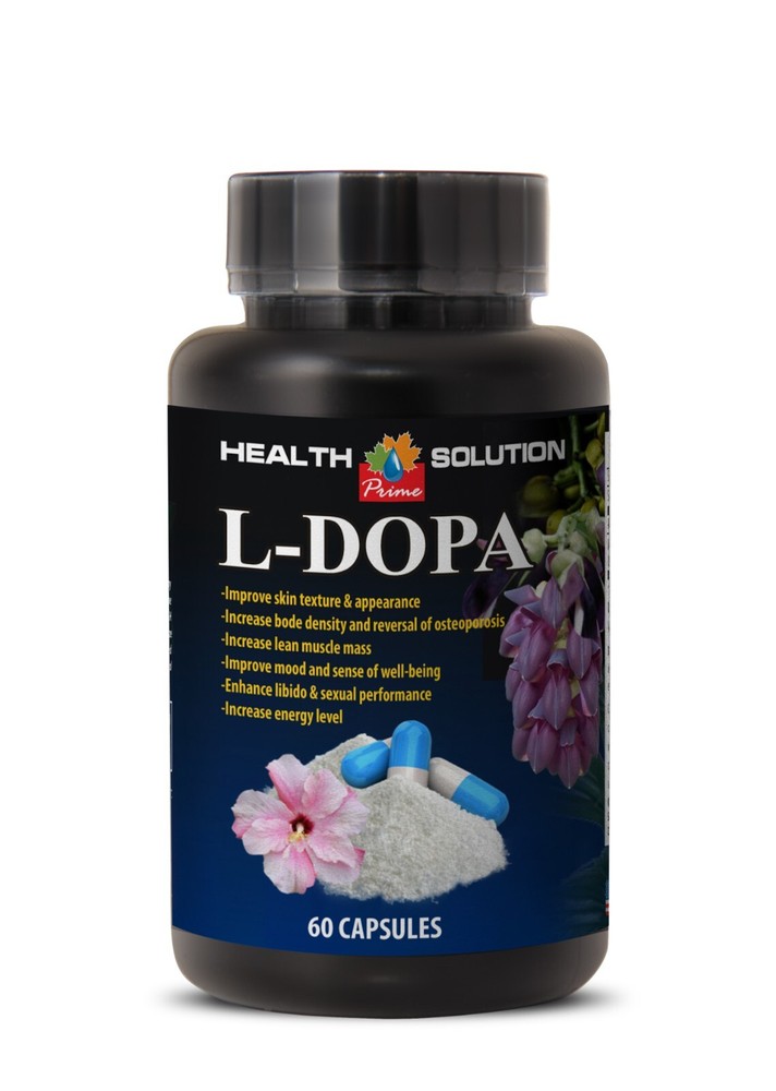 Stamina Booster Supplement - L-DOPA 99% EXTRACT - Energy 1 Bottle 60 Capsules