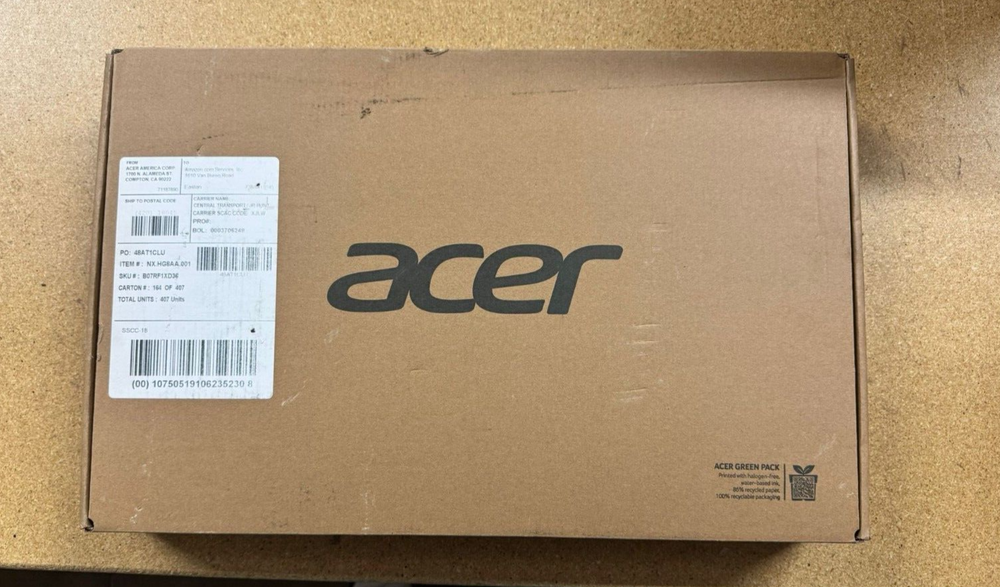 Acer Aspire 5 15.6 Inch Laptop with AMD Ryzen 3 3200U 4GB RAM 128GB SSD Windows 10 New-image