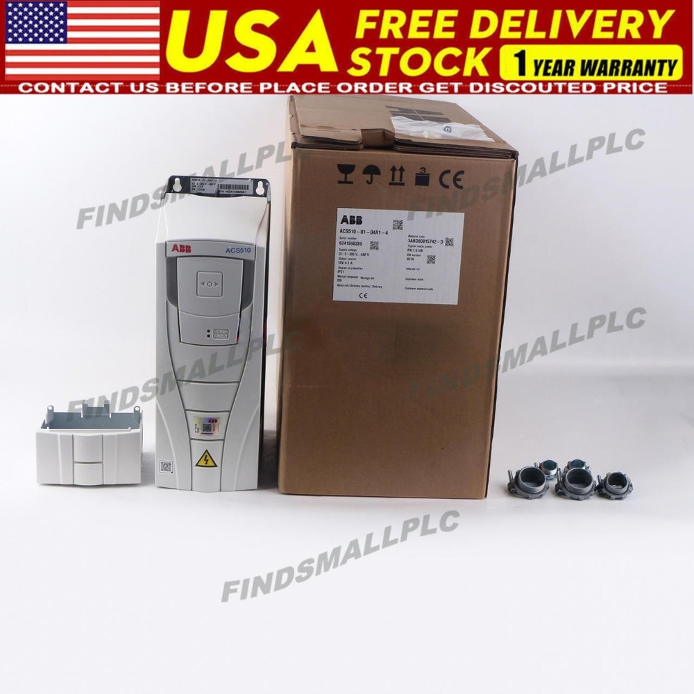 ACS510-01-04A1-4 New ABB Inverter ACS5100104A14 Fast Shipping 1pcs No Keypad