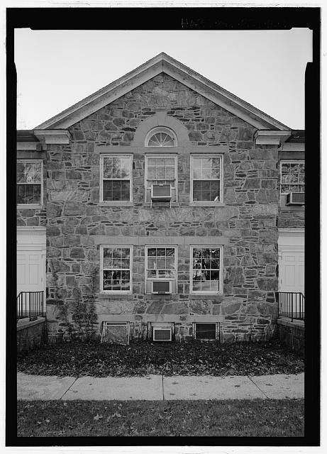 9. North elevation, center pavilion - Storer College, Cook Hall, 252 McDowell