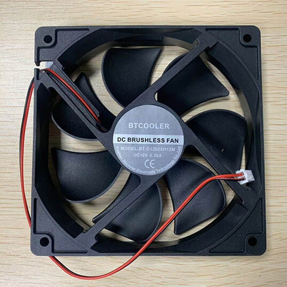 New BTCOOLER BT-D12025H12M DC12V 0.30A 2-Wire Inverter Cooling Fan #ju