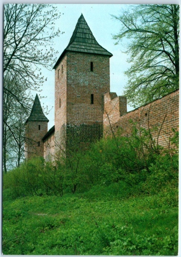 Postcard - City walls from the 14th century - Środa Śląska, Poland