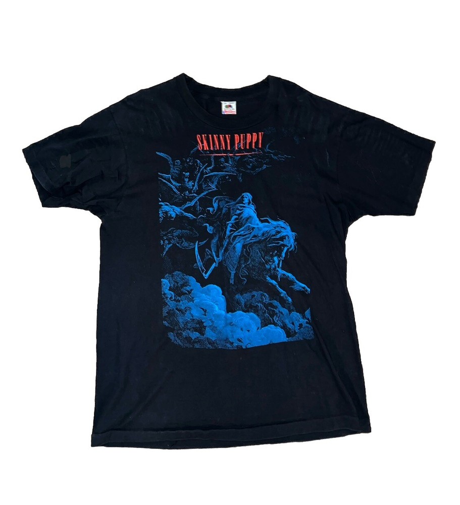 Vintage SKINNY PUPPY Shirt Concert Tour Goth Punk Ministry 80s ORIGINAL