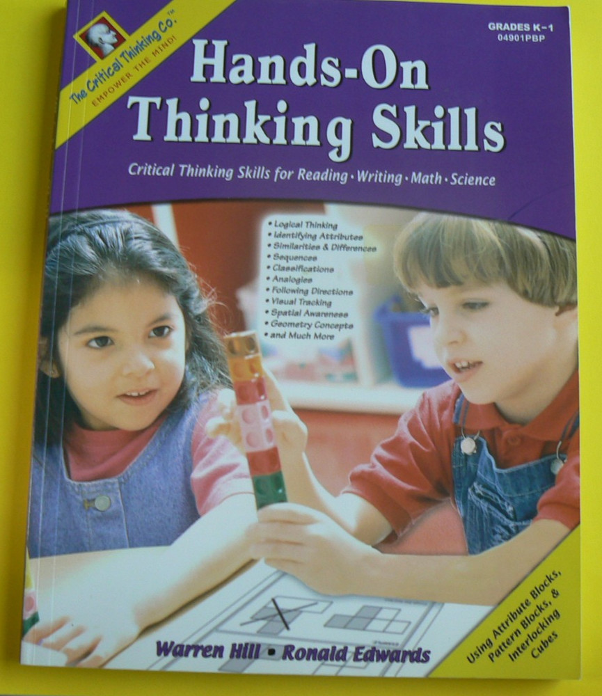 Hands-On Thinking Skills,Grades K-1,Critical Thkg,writing on TWO pages 248Total