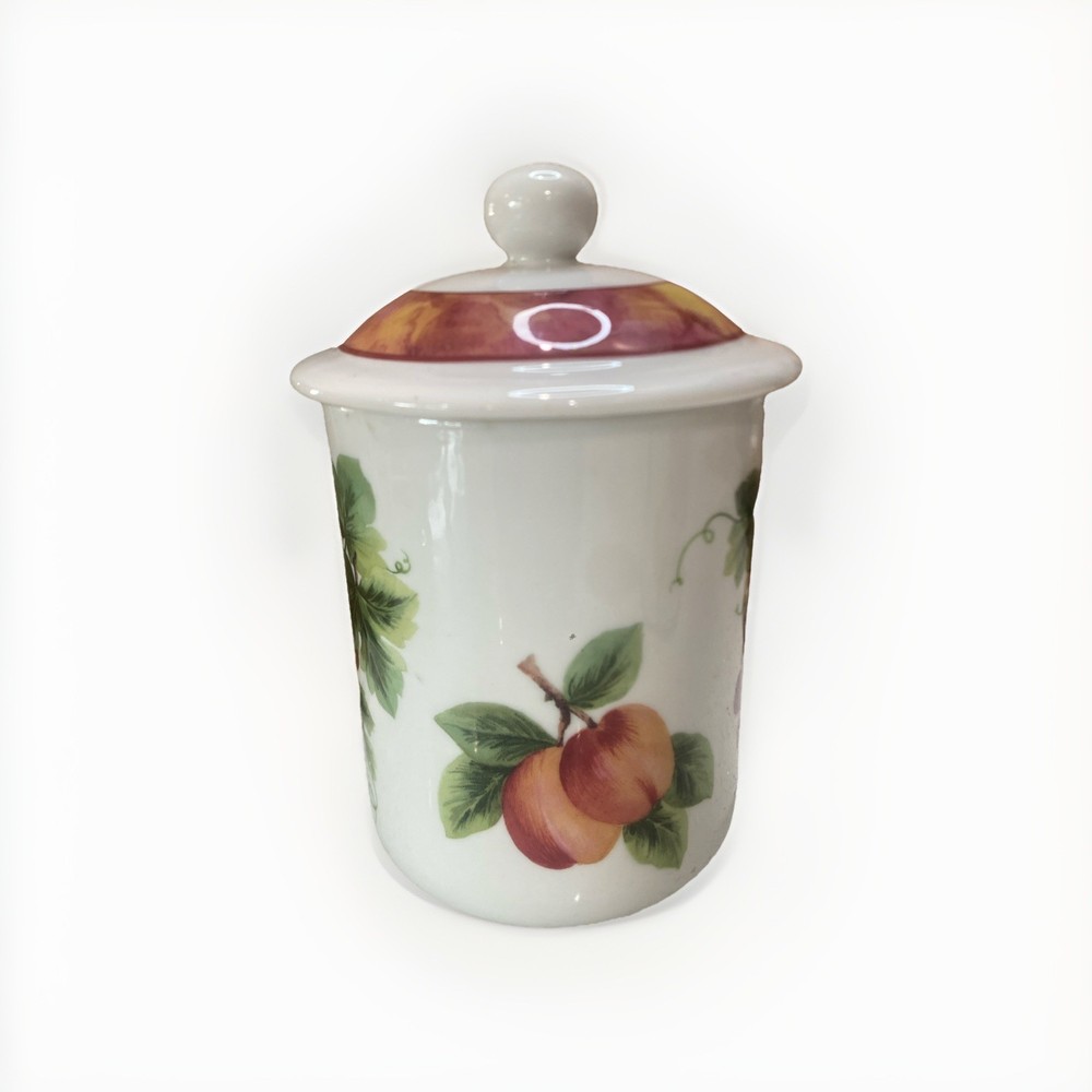 Royal Doulton Vintage Grape Everyday Lidded Canister Grapes Fruit Retired