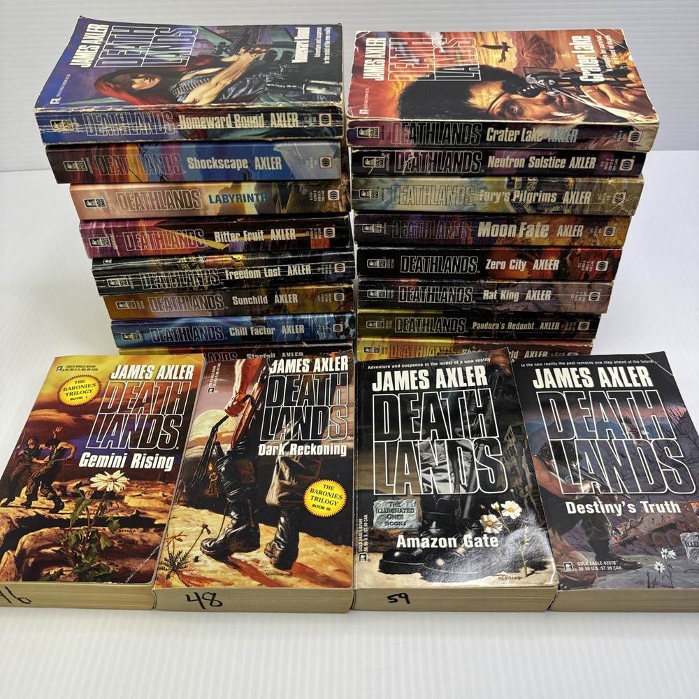 Deathlands James Axler Book Lot 20 Paperbacks Gold Eagle Books