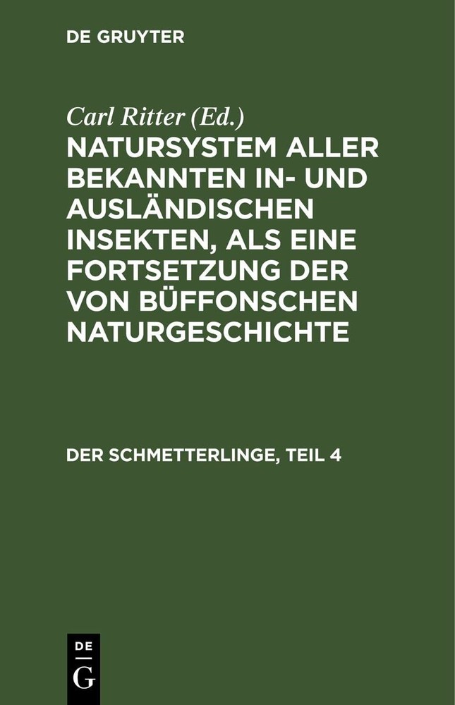 Der Schmetterlinge, Teil 4 (Hardback)Another great item from Rarewaves USA | Free delivery!