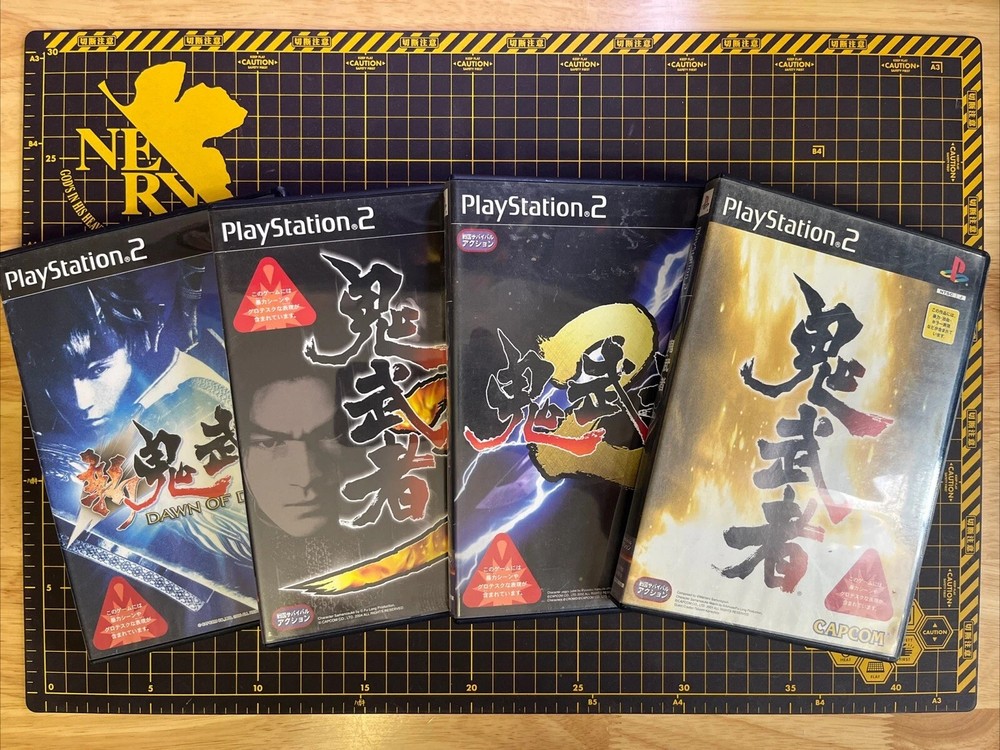 Lot 4 Onimusha 1 2 3 & Shin set PS2 Sony Playstation2 CAPCOM NTSC-J Japan Ver.
