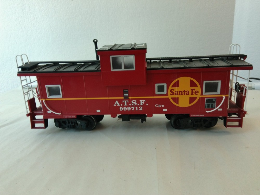 USA Trains R12101A G Scale Extended Vision Caboose Santa Fe #999711