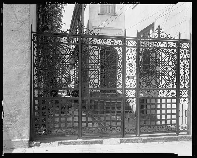 Charleston South Carolina 1937 Meeting Street Ironwork Gates Architecture