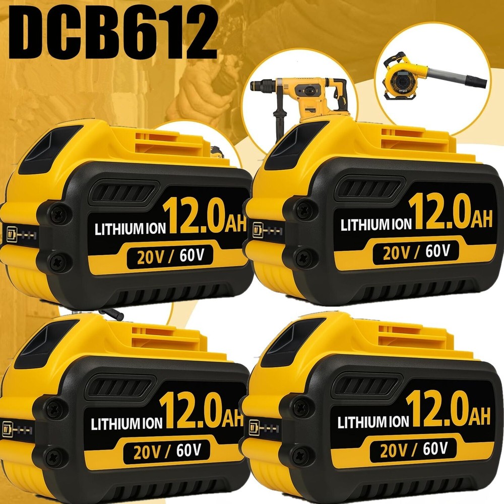 2-4 Pack 9Ah 12Ah DCB609-2 Replacement Battery for DEWALT DCB612 20V 60V MAX FLEXVOLT