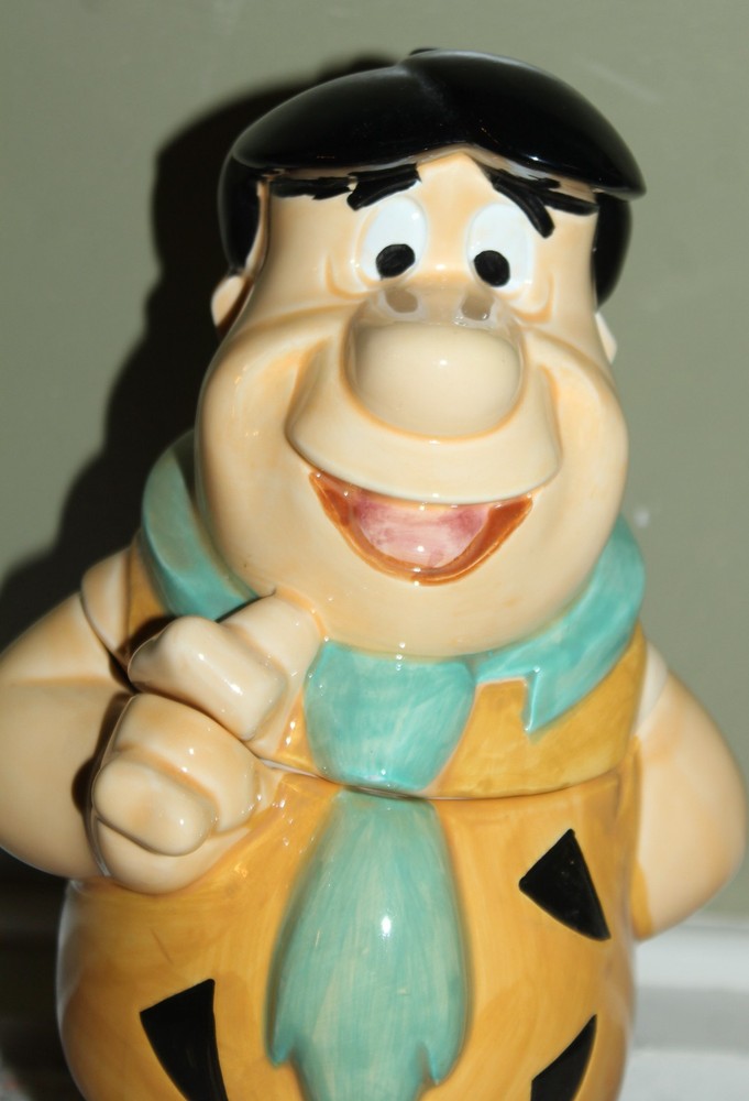 Vintage 1989 VANDOR Cookie Jar FRED FLINTSTONE Lot JK