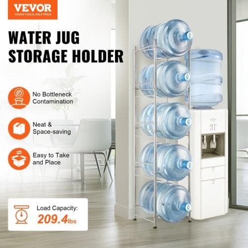 5 Tiers Water Jug Holder 5 Gallon Water Bottle Holder Single Row Water