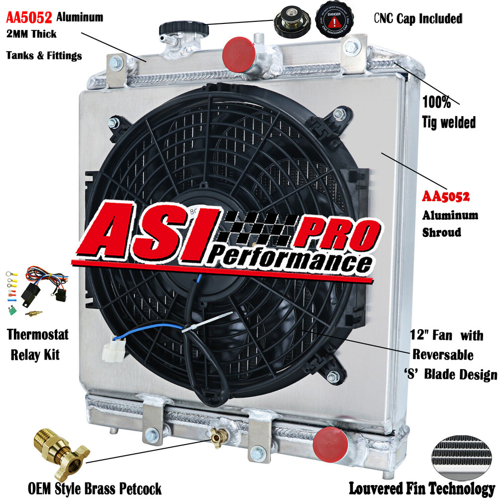 4 Row Radiator Shroud Fan Relay For 1992-2000 Honda Civic EK EG Acura Integra MT