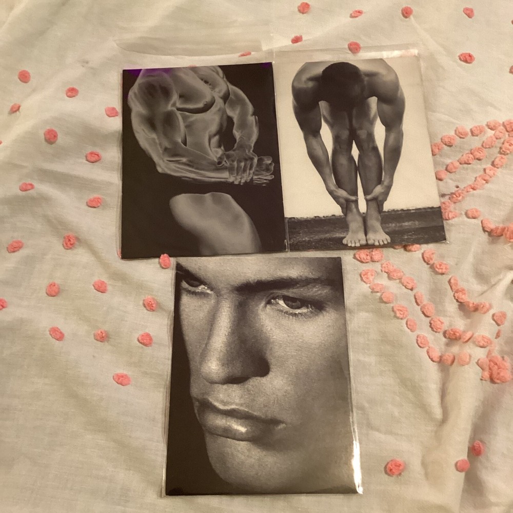 Vintage 1990s Kevin Scott Hees Male Figure Postcards Set of 3  