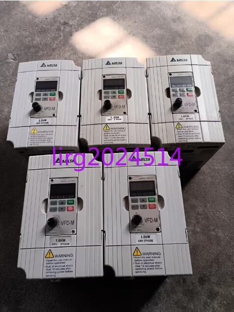 1pc used  Delta VFD015M43B 1.5KW/380V