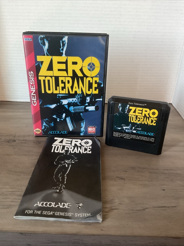 Zero Tolerance Sega Genesis 1994 Cib