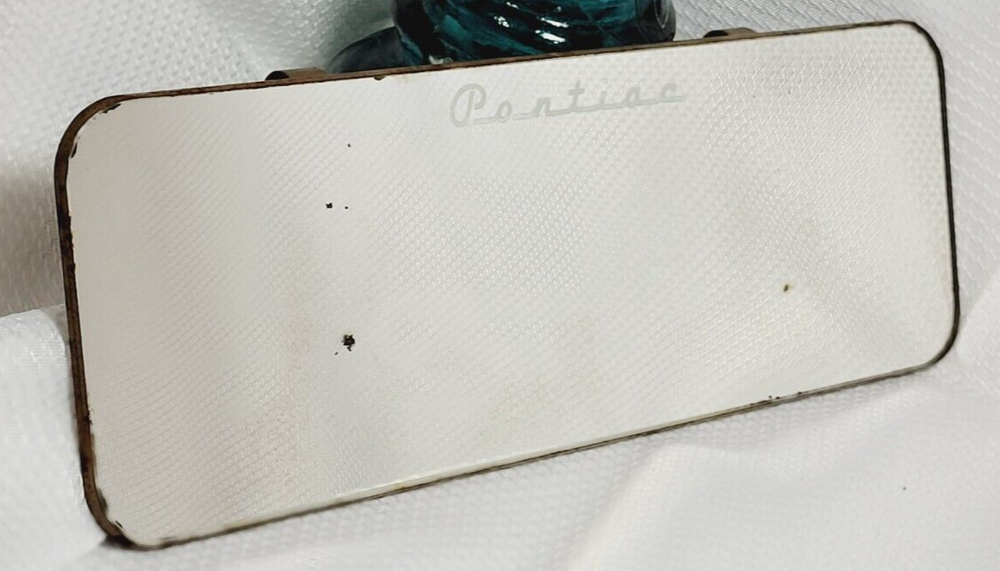 Vintage Pontiac Rectangle Visor Mirror Classic Car Accessory