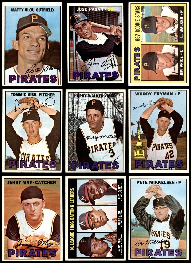 1967 Topps Pittsburgh Pirates Near Team Set 5.5 - EX+ 6902189 (18 / 36 cards)