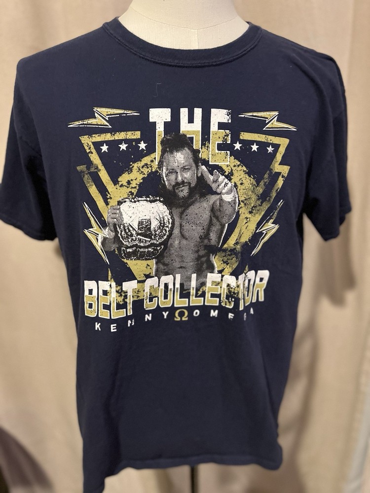 Aew Wrestling Shirt The Belt Collector Kenny Omega Large