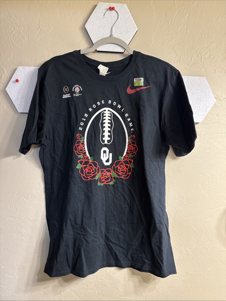 2018 Rose Bowl OU Oklahoma Sooners Short Sleeve T-Shirt Size L