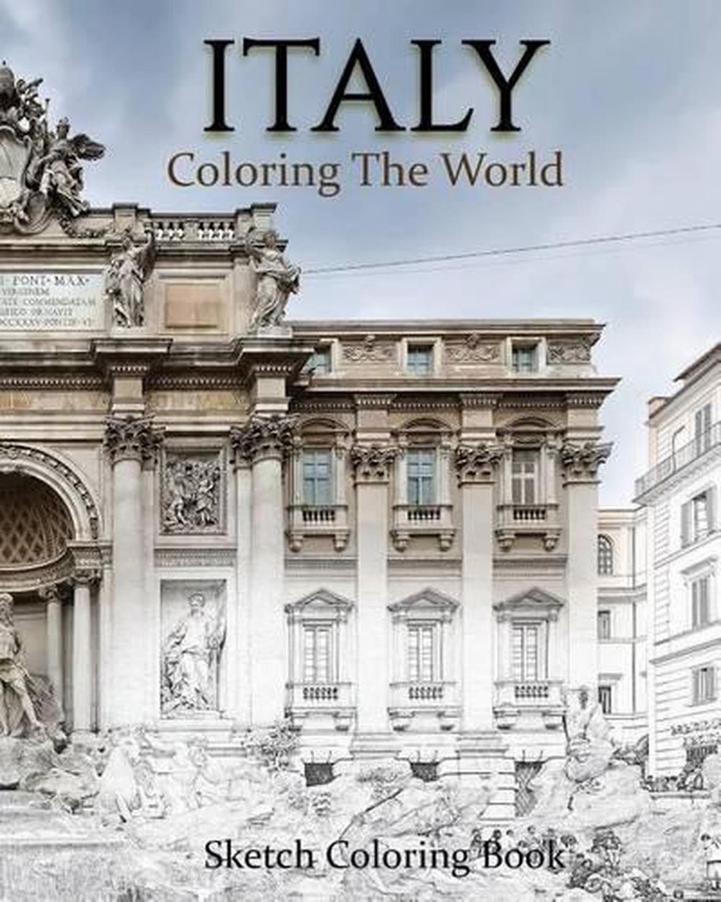 Italy Coloring The World: Sketch Coloring Book by Anthony Hutzler (English) Pape