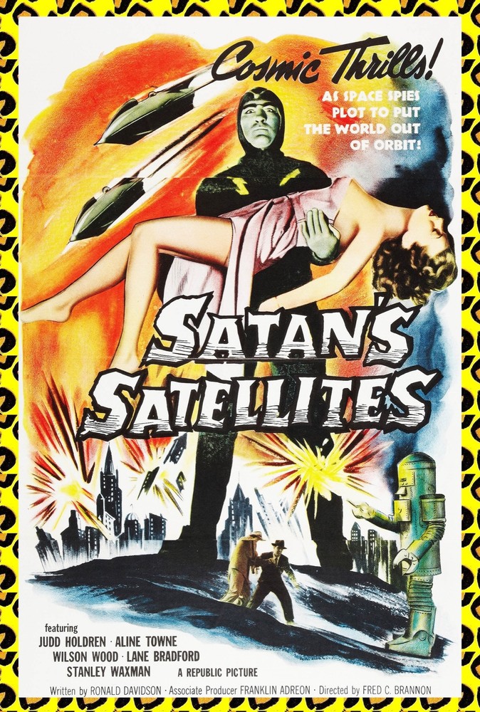 Decorative POSTER.Home room Interior art design.Satan SciFi horror movie.7134