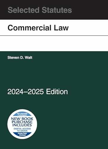Commercial Law, Selected Statutes, - Paperback, by Walt Steven - Acceptable
