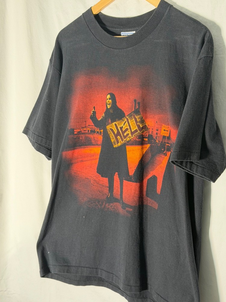 Black Vintage Ozzy Ozbourne “Hell” Tour T-Shirt Size L