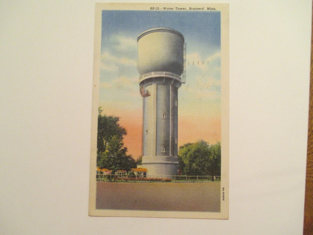 Brainerd Minnesota Postcard Water Tower MN