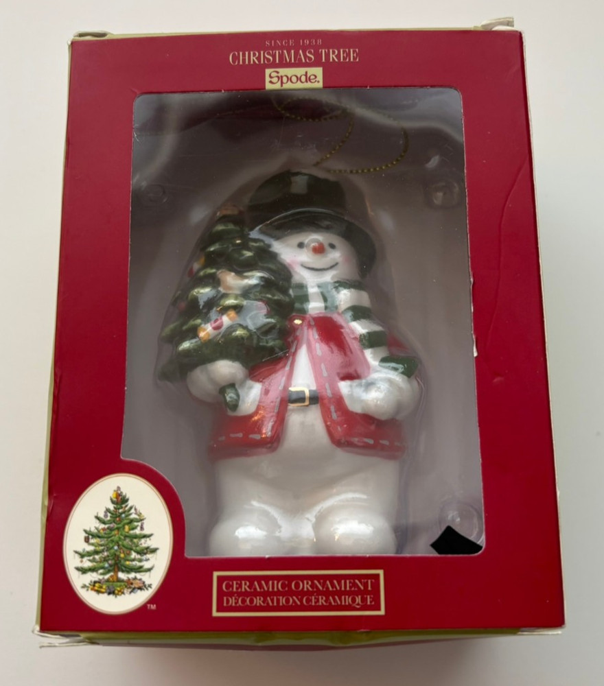 Spode - Christmas Tree Snowman Ornament 4