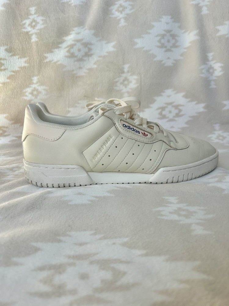 adidas Powerphase Off White Men's Casual Leather Sneakers US Size 9 Breathable