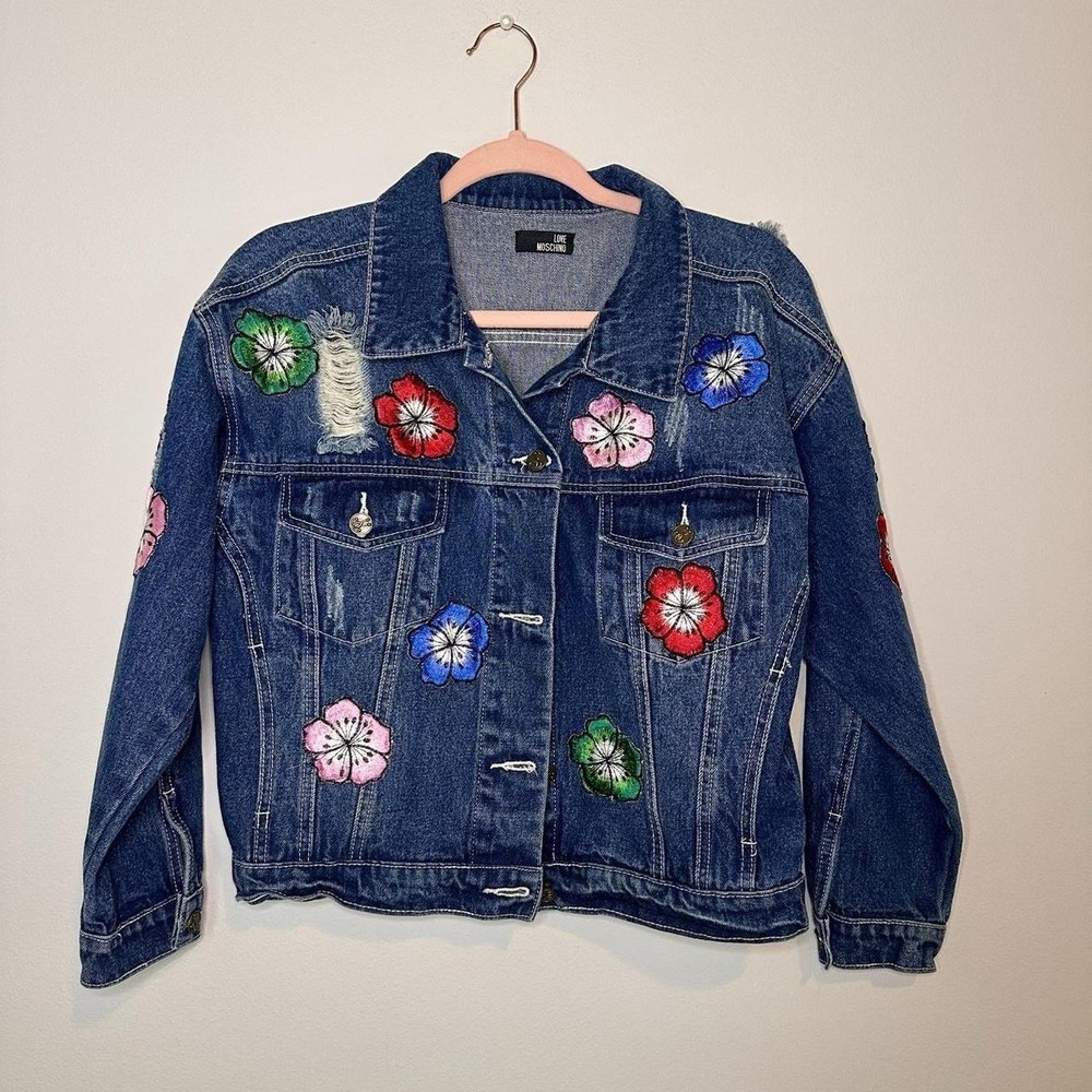 Love Moschino Women's Denim Jacket Size L