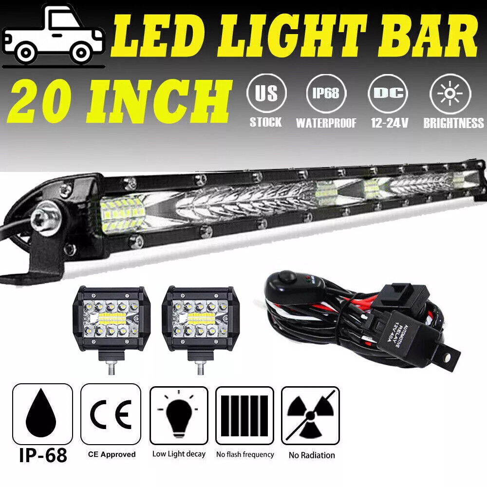 22inch LED Light Bar Spot Flood Combo +4