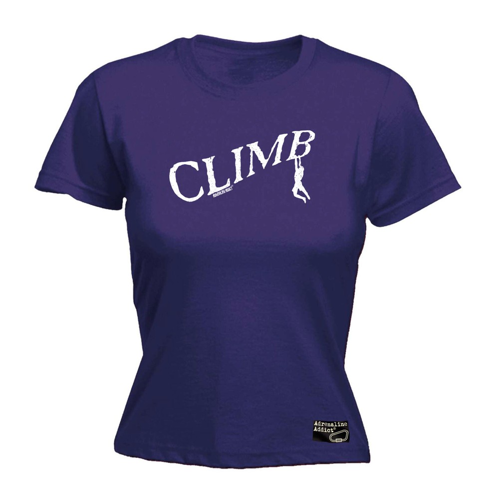 Rock Climbing Aa Climb - Womens T Shirt Funny T-Shirt Novelty gift tshirt