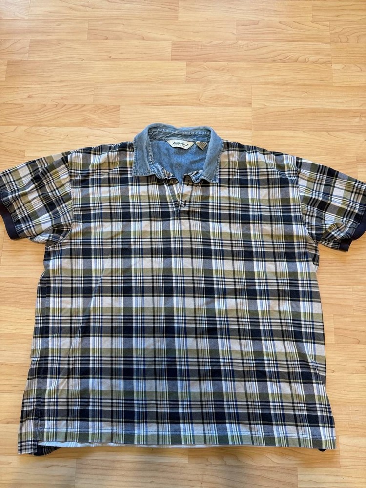 Vintage eddie bauer flannel t shirt plaid size X large excellent condition