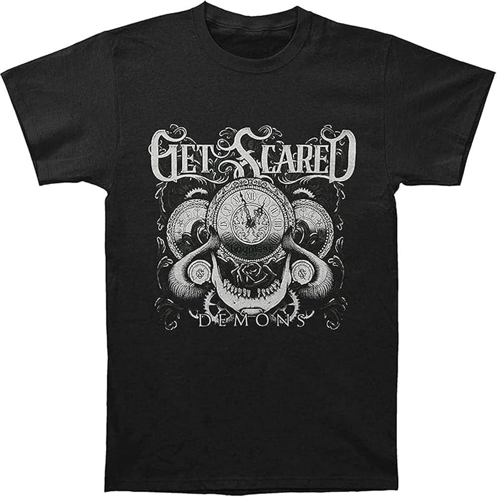 Demons Get Scared Band Shirt Classic Black Unisex S-5XL E2522
