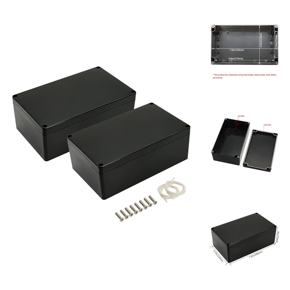 ABS Plastic IP65 Waterproof Dustproof Electrical Project Junction Box for Secure Wiring-image