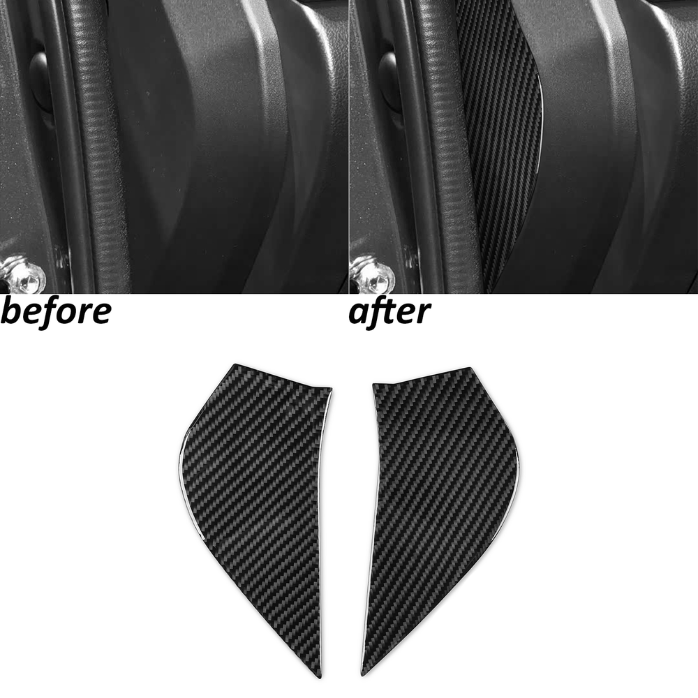 Real Carbon Fiber Interior Dashboard Side Panel Trim For Subaru Forester 2019-24