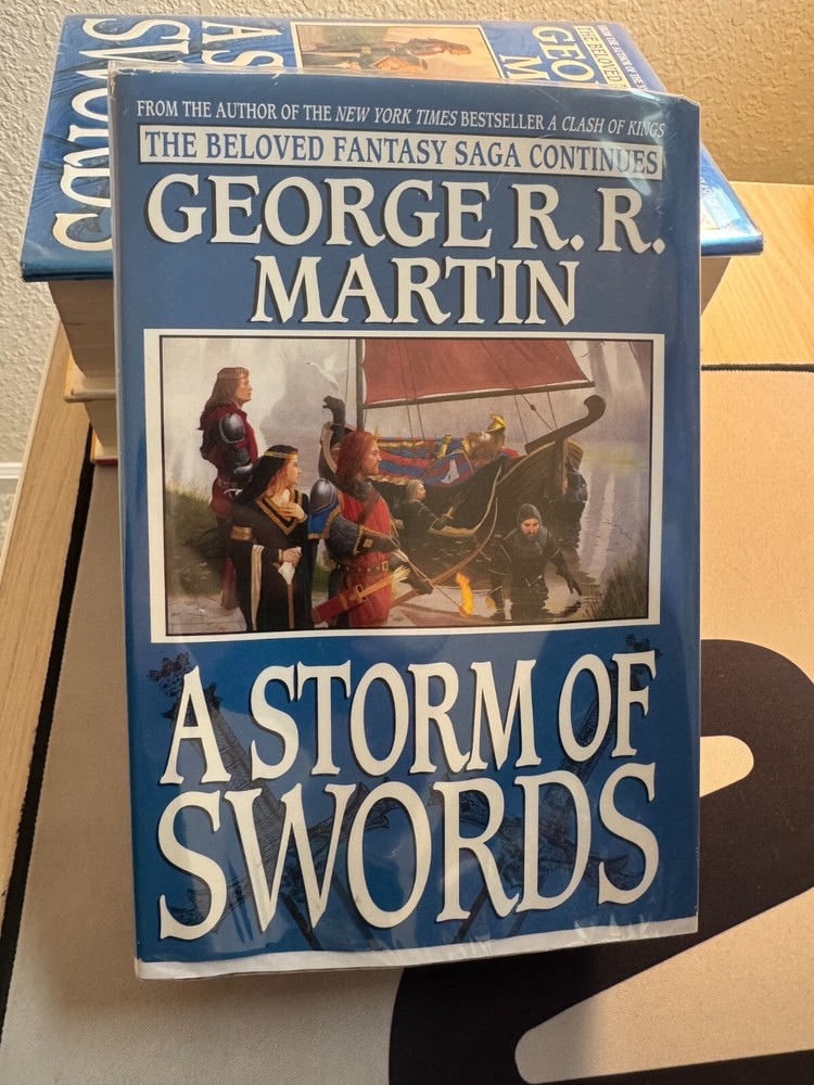 A Storm of Swords by George R.R. Martin HC/DJ Game of Thrones, Nov 2000 printing