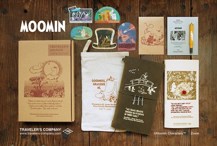 TRAVELER'S COMPANY Traveler's Notebook Set Moomin Family NEW