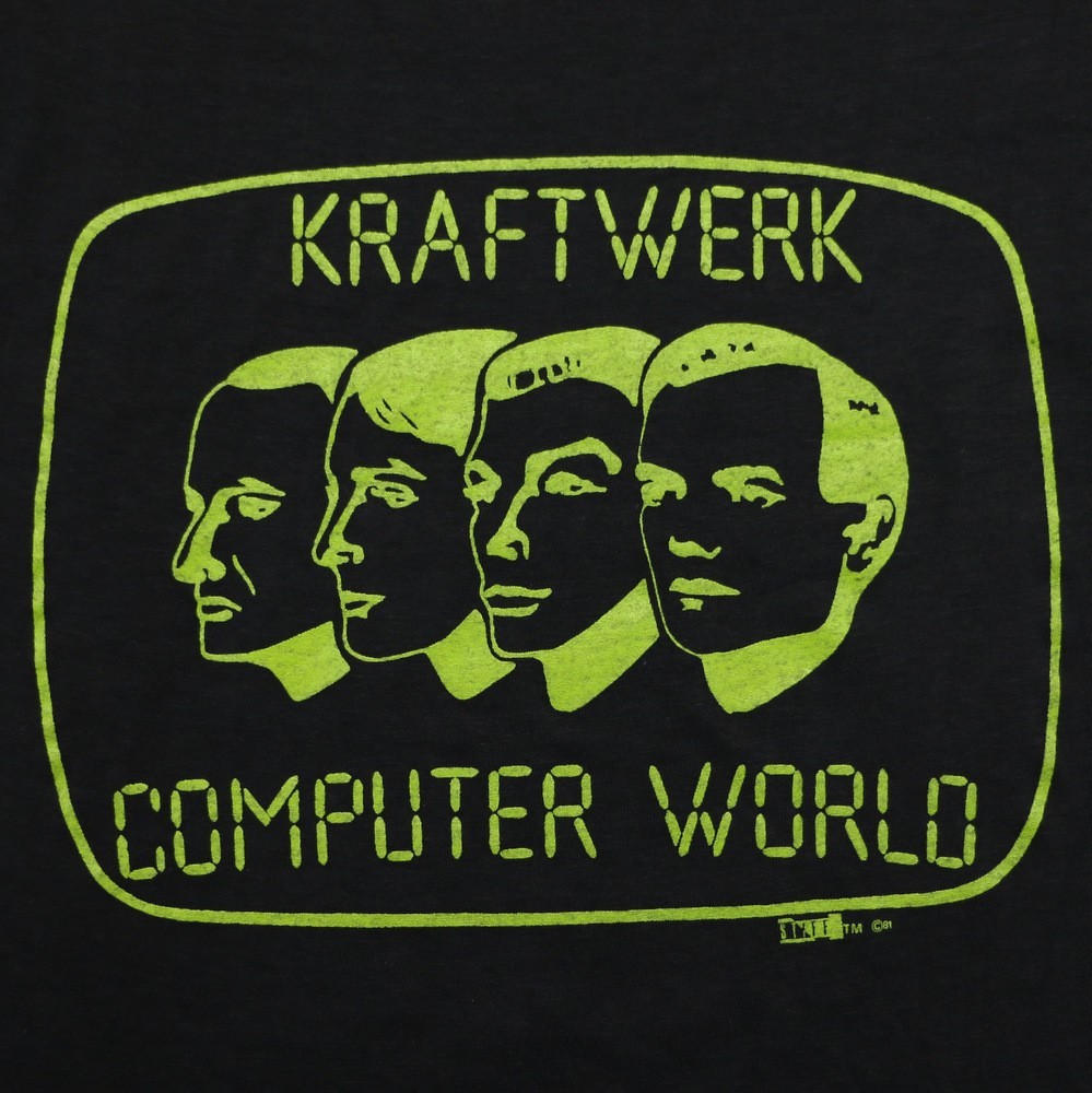 Vintage 1981 Kraftwerk Computer World Band Short Sleeve Shirt All size S057