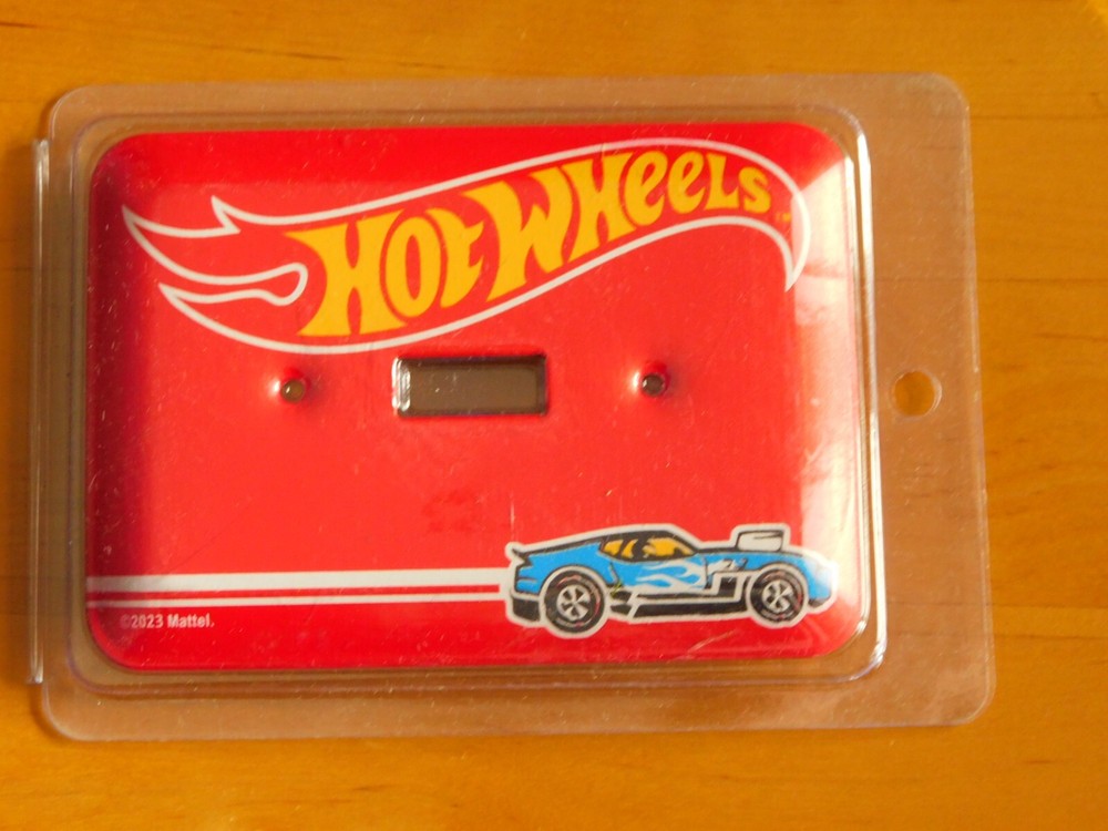 Hot Wheels Red Light Switch Plate Cover  HOT WHEELS same day ship