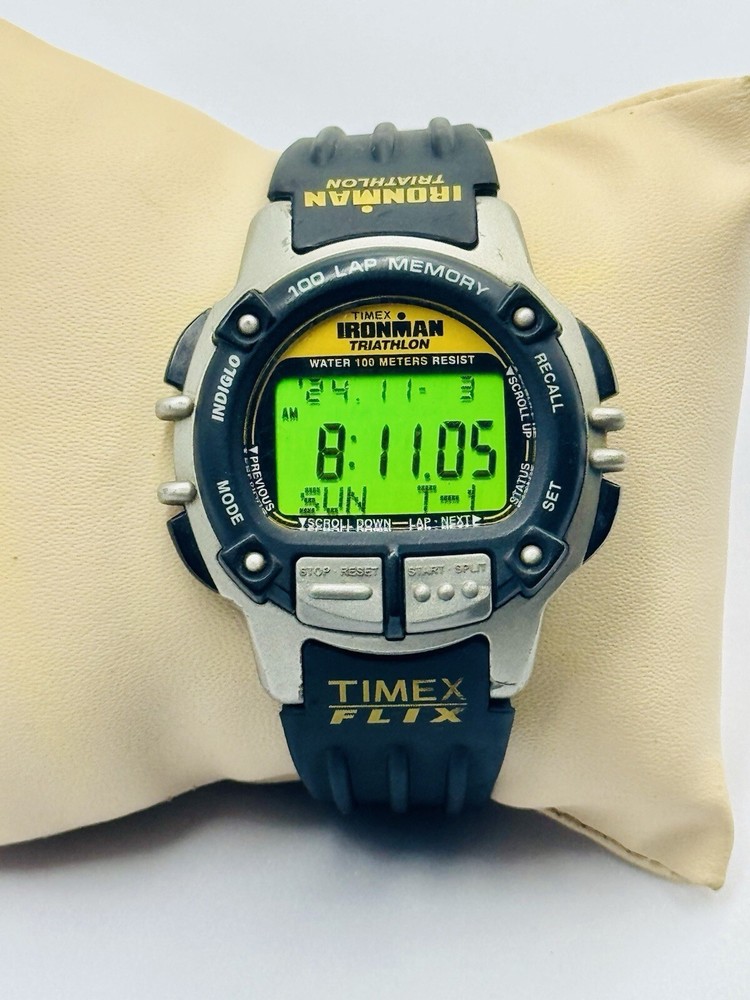 Timex X Huckberry Ironman Flix Reissue 100 Lap Men's Digital Watch