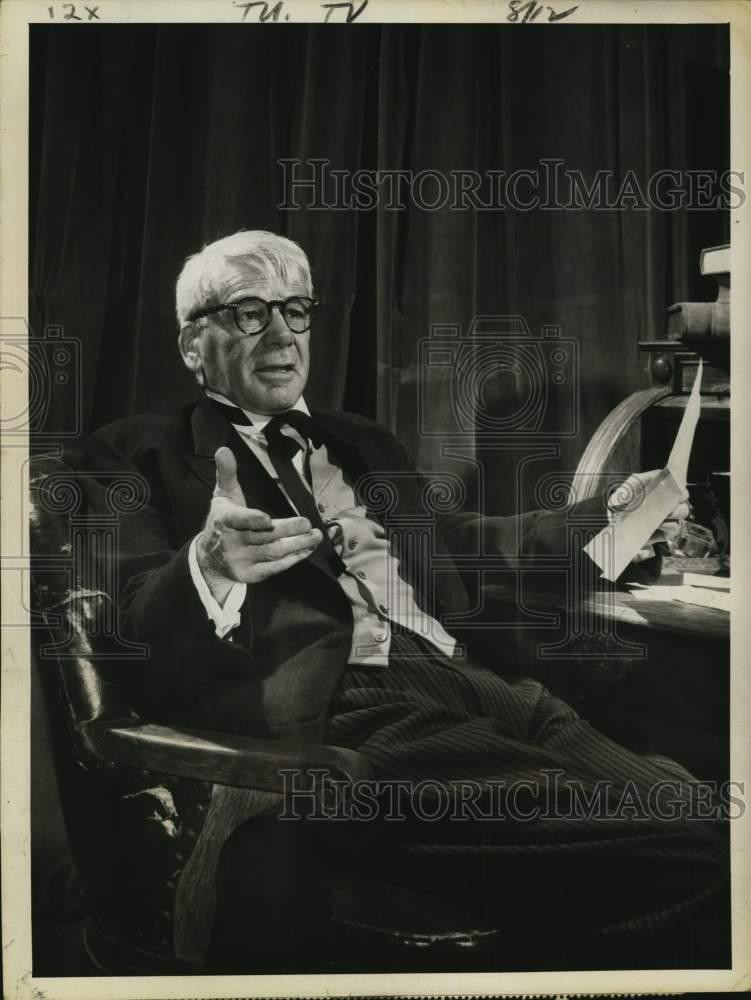 1961 Press Photo Paul Muni in 