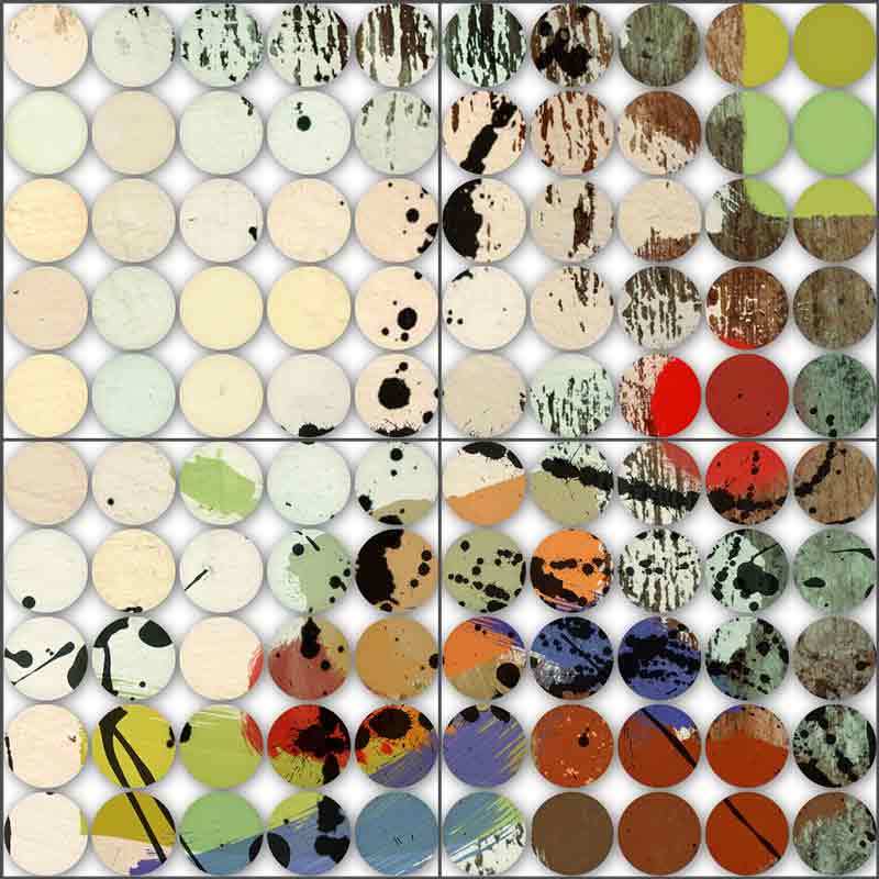 Abstract Ceramic Tile Backsplash with Orlov Circle Pattern Mural OB-ORL8437-image