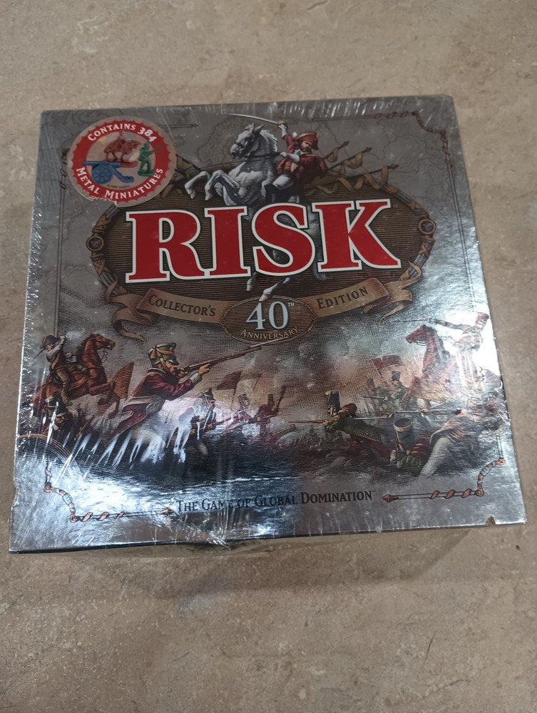 Risk 40th Anniversary Board Game Collectors Edition Never Played Sealed Contents