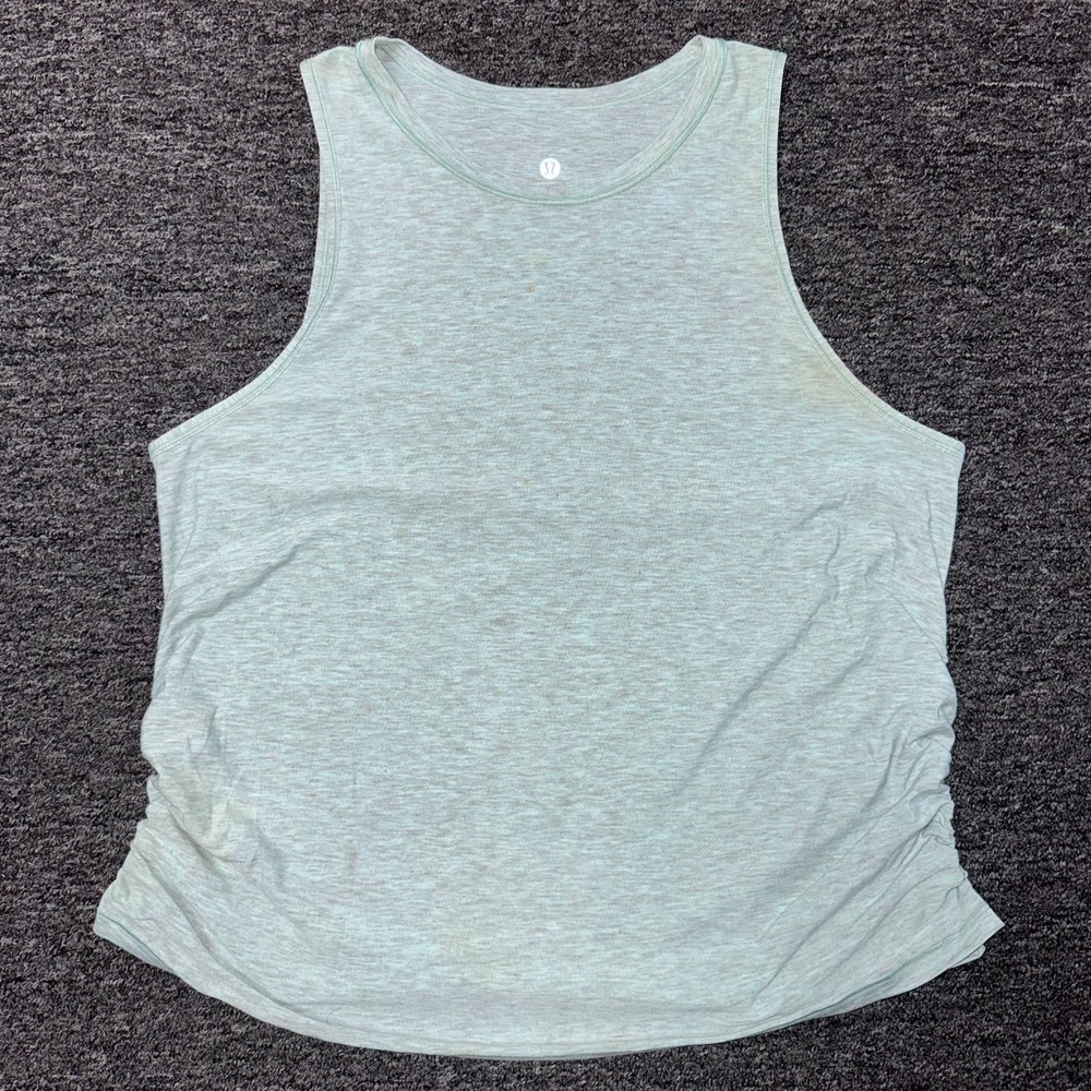 Lululemon Athletic Jogger Soft Tank Top Sz L Light Blue