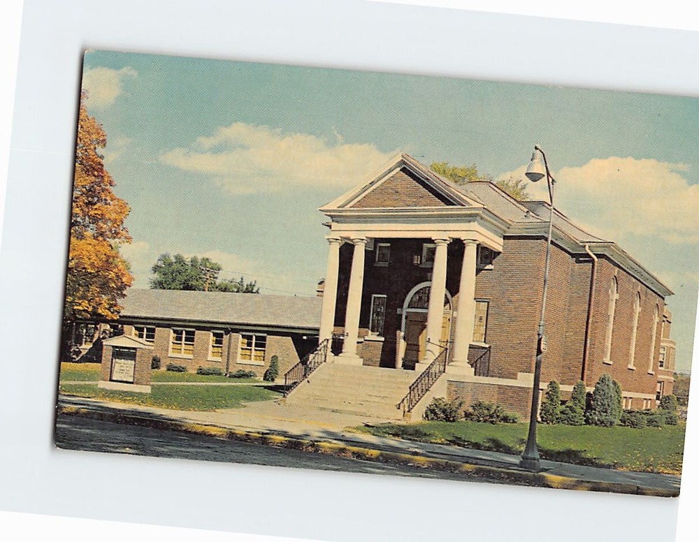 Postcard First Methodist Church Shawano Wisconsin USA