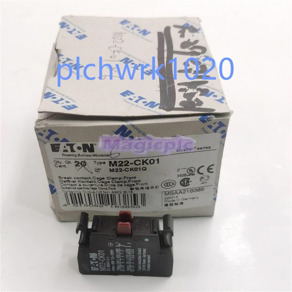 2PCS NEW EATON button contact M22-CK01